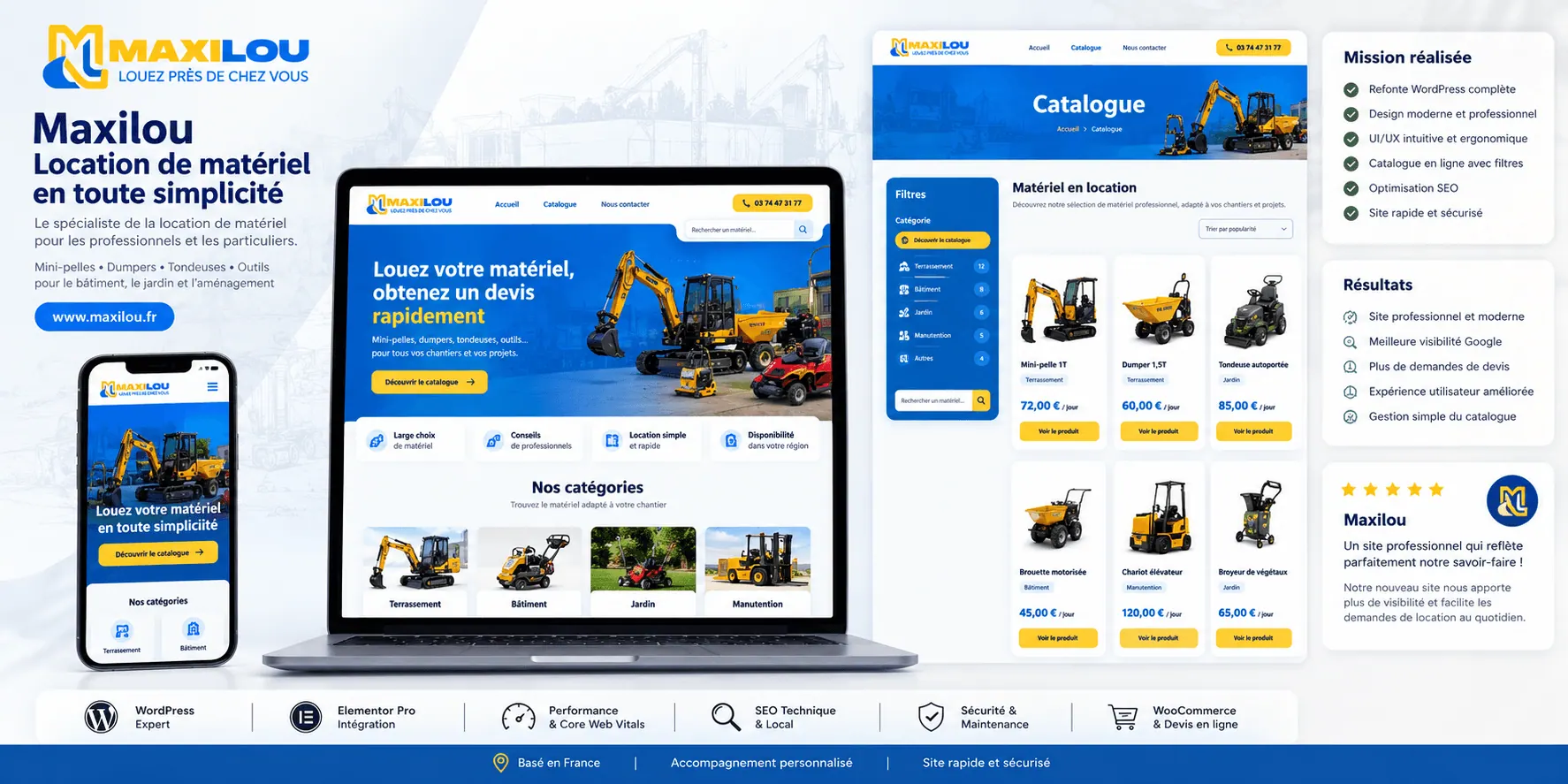 Maxilou, aperçu du site