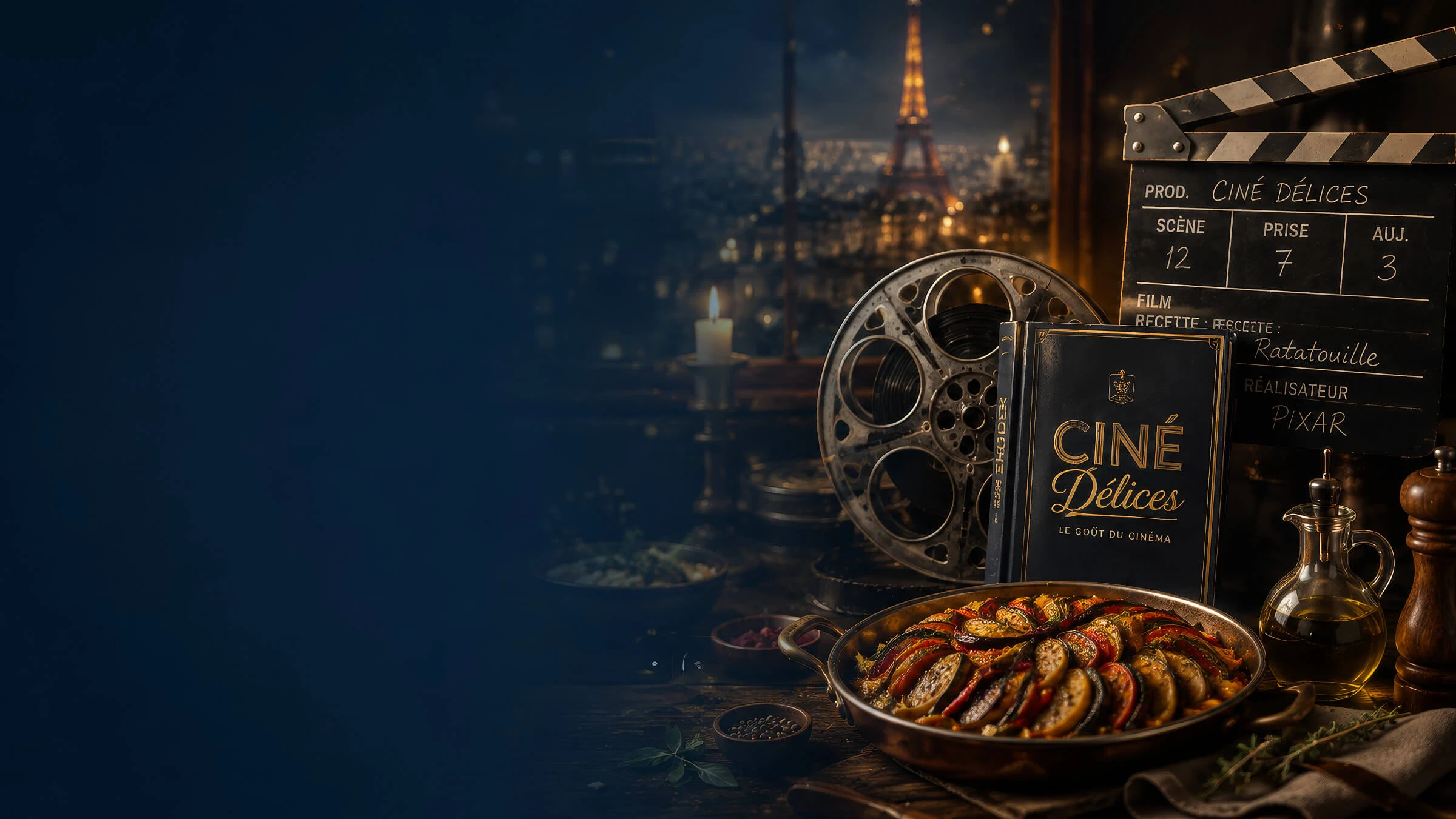 Ciné Délices - présentation du projet, vue portfolio