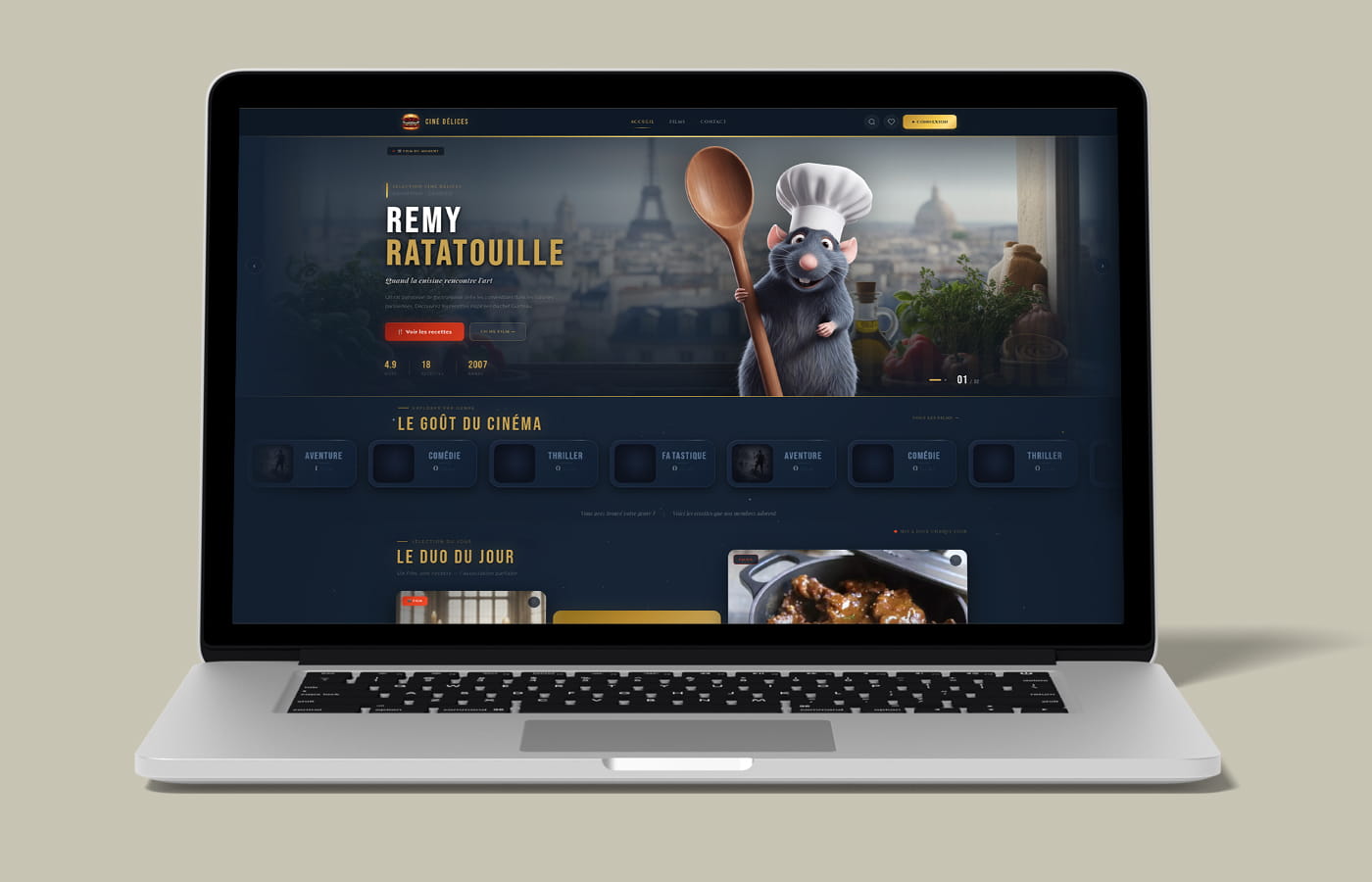 Ciné Délices — Homepage